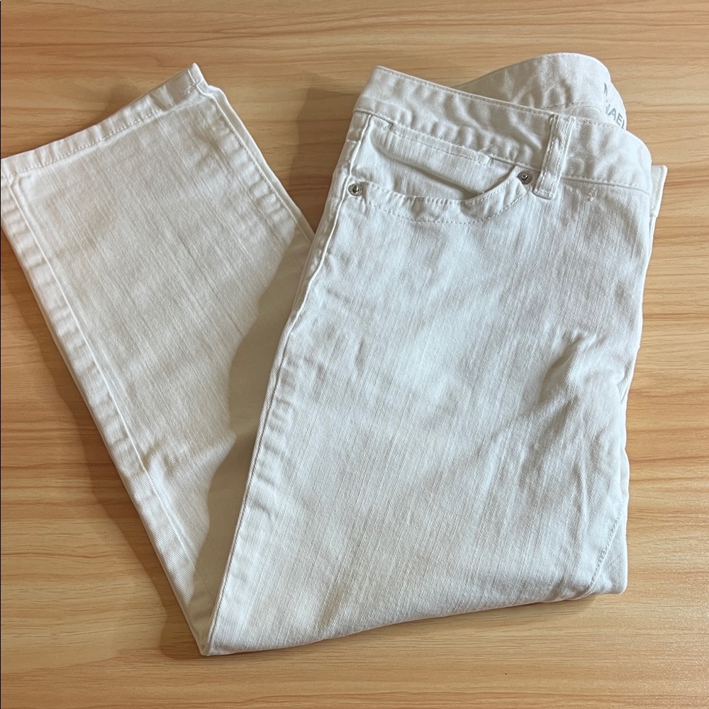 Michael Kors White Cropped Ankle Jeans